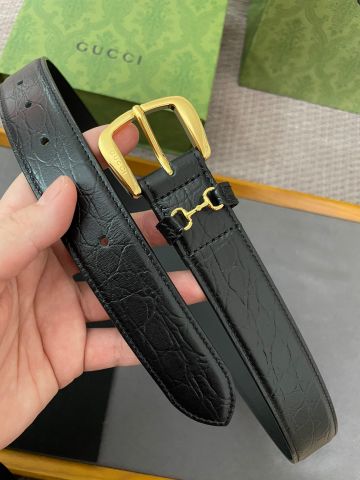 Belt nam nữ GUCCI* da vân kiểu đẹp bản nhỏ 3.0cm