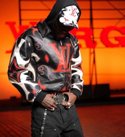 Áo da nam L*V phối màu hàng độc VIP 1:1