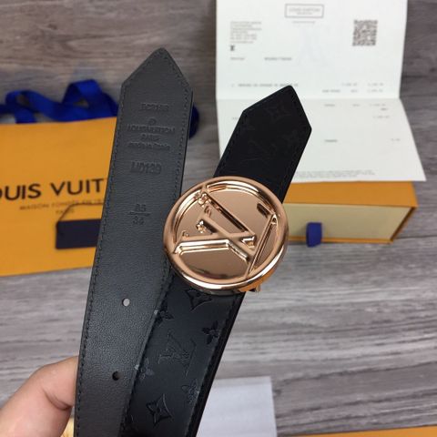 Belt nữ LV mặt tròn dây hoạ tiết Monogram đẹp cao cấp