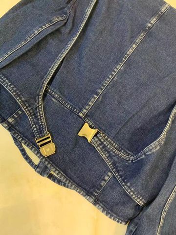 Áo jeans nữ croptop dài tay