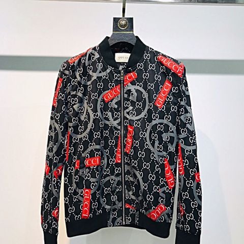 Áo bomber nam GUCCI hoạ tiết đẹp