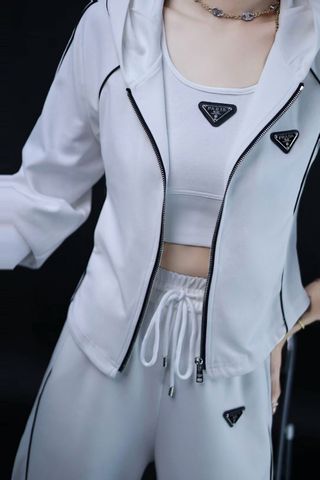 Bộ thể thao nữ PRADA* cao cấp Bộ đồ thể thao PD