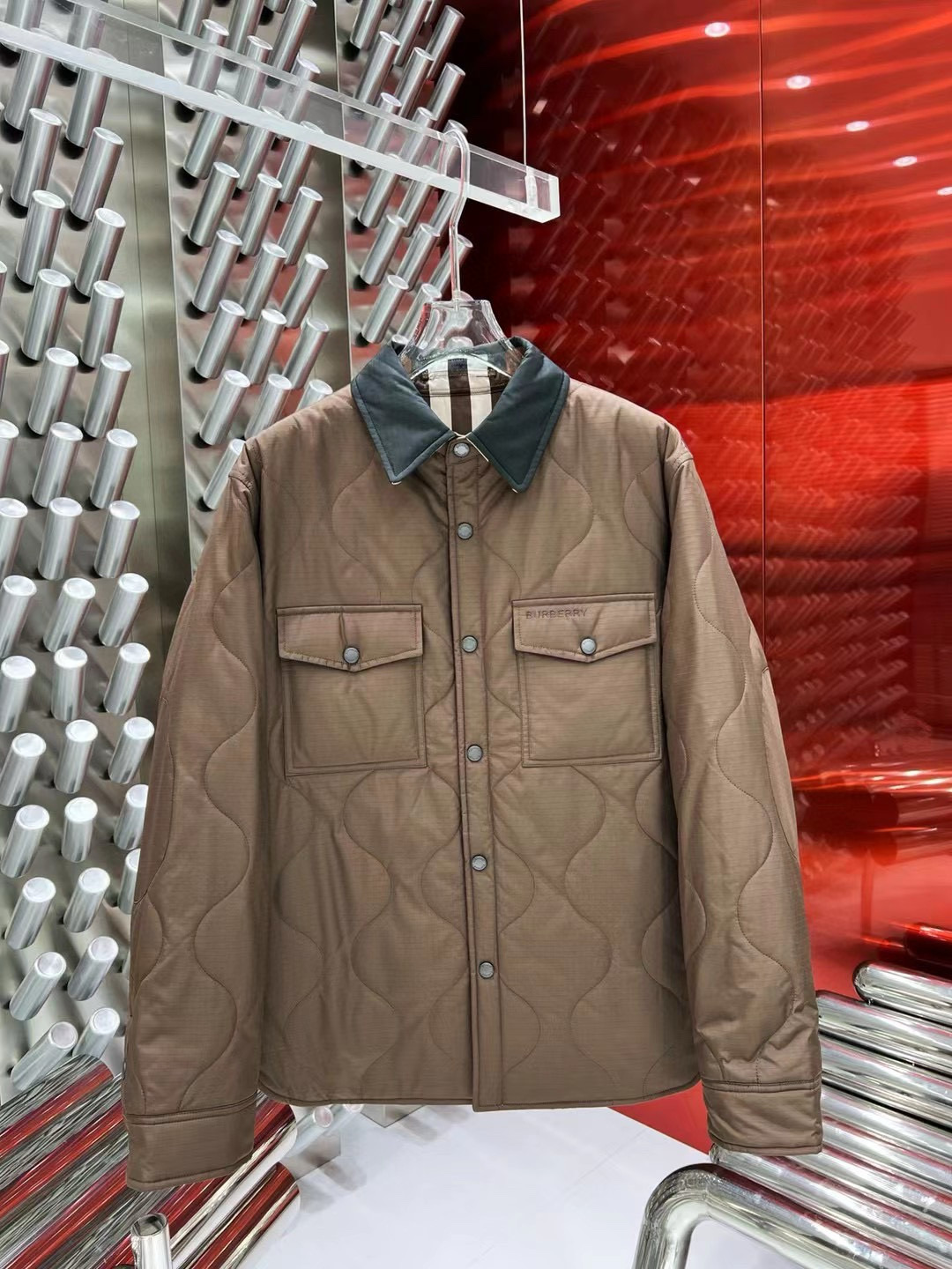 Áo khoác nam BURBERRY* kẻ mặc được cả mặt có màu