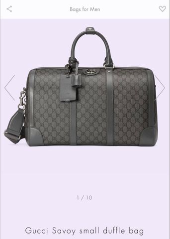 Túi nam GUCCI* dáng trống hoạ tiết Logo sz 45cm vừa vặn có thể xách đi chơi đi du lịch VIP 1:1