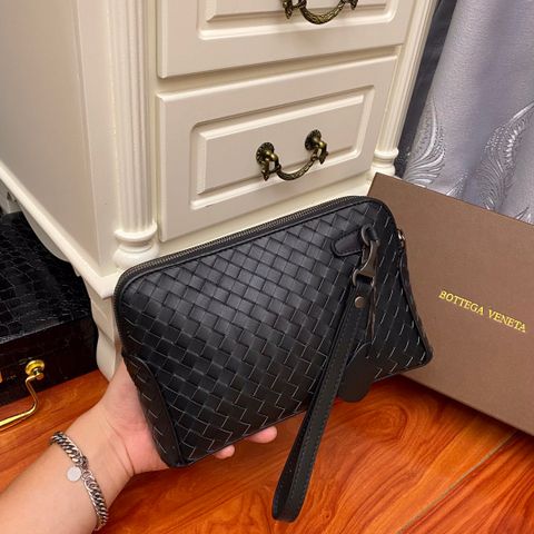 Clutch BV Bottega* nam nữ sz 24cm da bò đan đẹp SIÊU CẤP