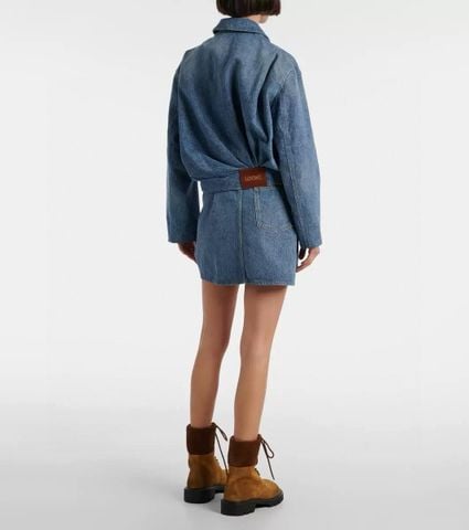 Áo khoác jeans nữ Loe*We* xếp li kiểu đẹp độc lạ VIP 1:1