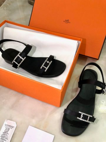 Sandal nữ Hermes* khóa logo đính đá đẹp sang VIP 1:1 chất lượng hàng đầu