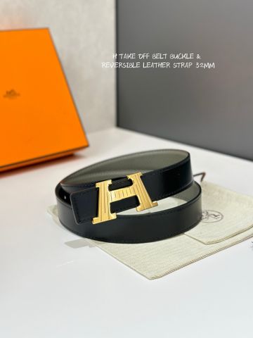Belt nam / Thắt lưng nam nữ Herme* Reversible Belt 32 mm