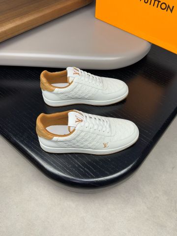 Giày thể thao nam L*V da bò in nổi hoạ tiết Monogram cao cấp