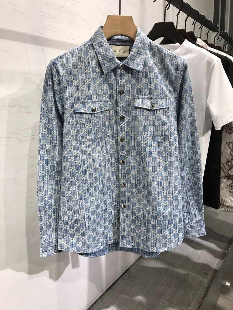 Mua Áo Sơ Mi Gucci Embroidered Cotton Shirt Men White Màu Trắng Họa Tiết Size S Gucci Mua tại Vua Hàng Hiệu h075226 #11 Mua Áo Sơ Mi Gucci Embroidered Cotton Shirt Men White Màu Trắng Họa Tiết Size S Gucci Mua tại Vua Hàng Hiệu h075226