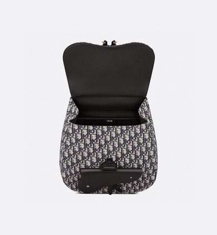 Ba lô DIOR* nam nữ hoạ tiết oblique pha da kiểu đẹp cao cấp