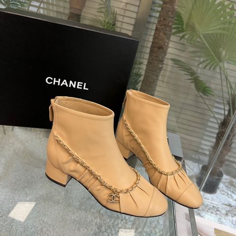 Boot chanel* SIÊU CẤP mẫu mới gót vuông xích vàng kiểu đẹp SIÊU CẤP