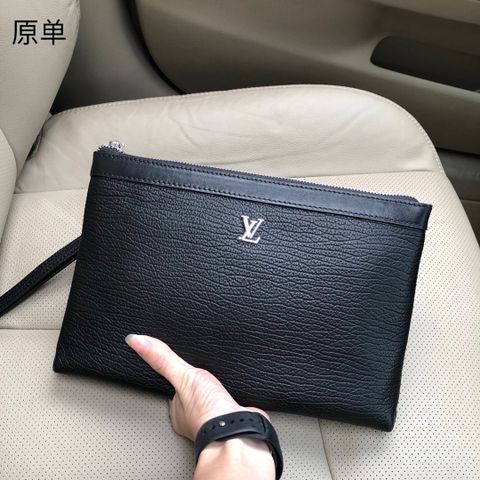 Clutch LV nam nữ da mềm đẹp 28cm