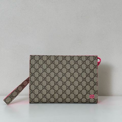 túi clutch GUCC*  monogram phối viền hồng neon thời thượng