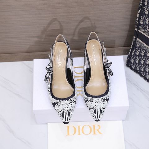 Giày cao gót Dior* SIÊU CẤP chất vải thêu hoa văn nổi đẹp sang loại 6,5cm 9,5cm và loại bệt SIÊU CẤP chất chuẩn nét: