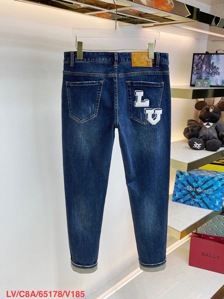 Quần jeans nam LV* SIÊU CẤ 1500k Louis * Deng 2022 thu đông phong