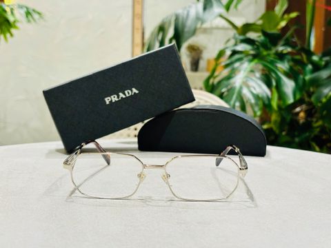 Gọng kính nữ PRADA* kim loại mắt vuông đẹp