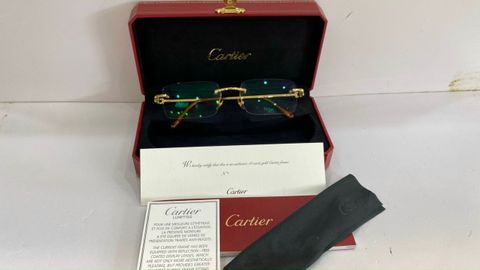 Gọng cận/ viễn cartier* vàng khối 18k hàng đặt