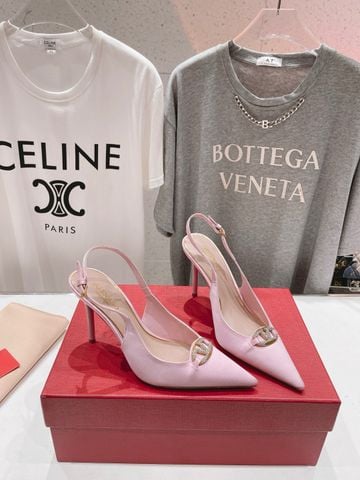 Giày cao gót VALENTINO* cao 9cm chất lụa satin đẹp sang VIP 1:1