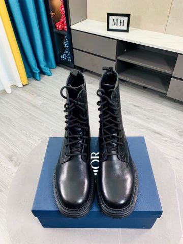 Boot nam DIOR* da bò dập nổi hoạ tiết oblique đẹp độc SIÊU CẤP