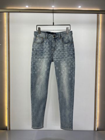 Quần jeans nam LV* phối hoạ tiết Monogram đẹp độc SIÊU CẤP