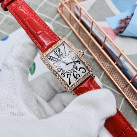 Đồng hồ nữ FRANCK MULLER mặt chữ nhật viền đá