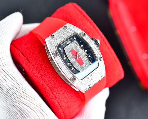 Đồng hồ nữ RICHARD* MILLE* thể thao dây cao su máy cơ mặt nạm kim đẹp hàng VIP 1:1