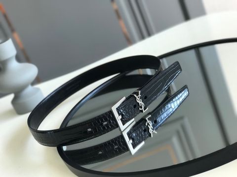 Belt nữ YSL* vân cá sấu bản 3cm đẹp sang cao cấp