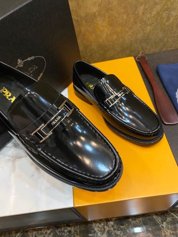 Giày nam Loafer PRADA* da bóng cực đẹp lịch lãm VIP 1:1 Chất lượng hàng đầu