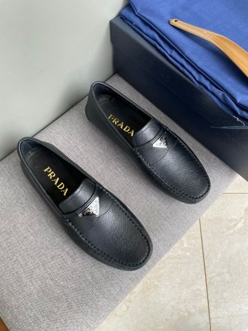 Giày lười PRADA* da nhám đẹp SIÊU CẤP màu xanh và đen