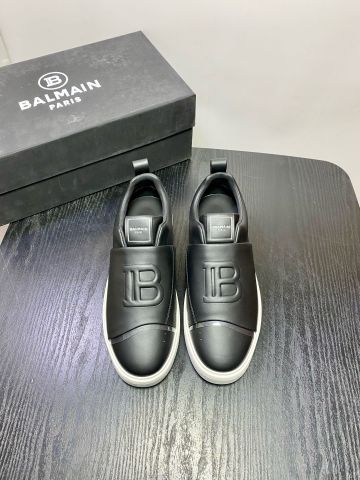 Giày slip on nam BALMAIN* da bê dập Logo nổi đẹp VIP 1:1 Chất lượng hàng đầu