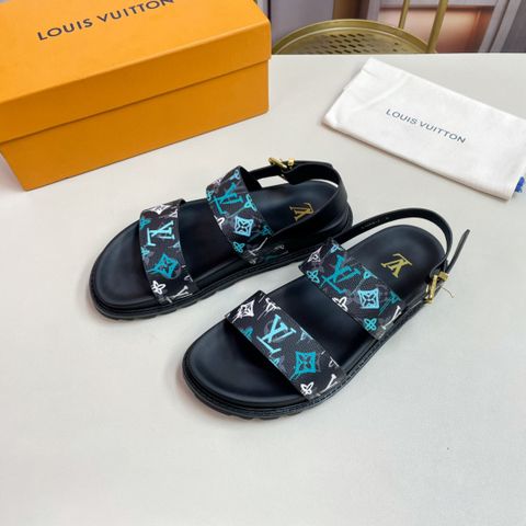 Sandal nam LV* quai hoạ tiết Monogram nhiều màu đẹp cao cấp