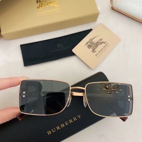 Kính nam nữ Burberry* mắt vuông viền kim loại gọng chữ đẹp độc VIP 1:1