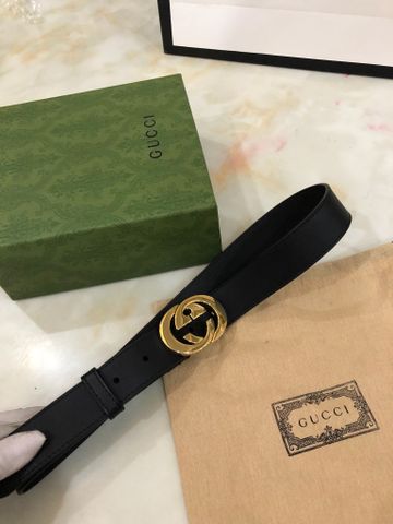 Belt nữ GUCCI* da bò lỳ mặt logo vàng cao cấp