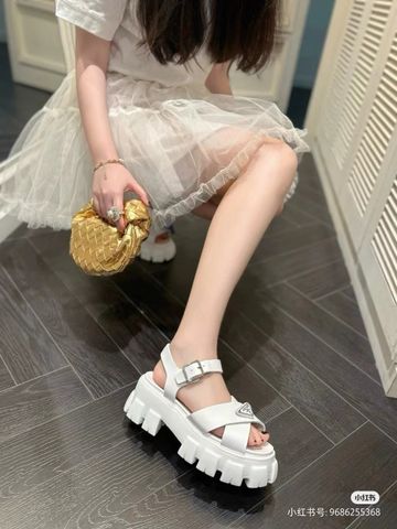 Sandal nữ PRADA* đế cao 6cm dáng khoẻ đẹp cao cấp