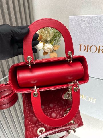 Túi xách nữ Dior* lady 24cm kèm quai bản to nẹp chữ kim loại tuỳ chọn nhiều màu đẹp sang VIP 1:1