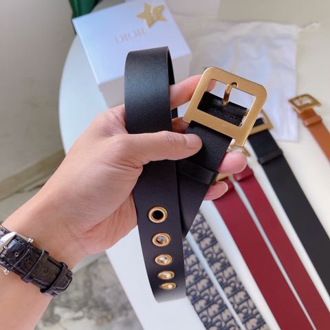 Belt nữ Dior* Da bò cao cấp bản to 3,5cm hàng cao cấp