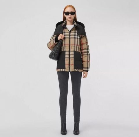 Áo phao nam nữ BURBERRY* kẻ đẹp VIP 1:1