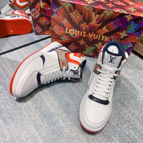 Sneaker LV* nam cao cổ da bò cao cấp