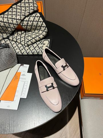 Giày lười nữ Hermes* da bò đẹp VIP 1:1