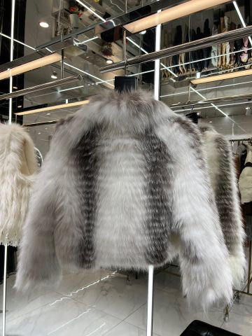 Áo khoác lông thú hãng VIP 1:1 hàng lông cáo nhập khẩu xịn màu đẹp