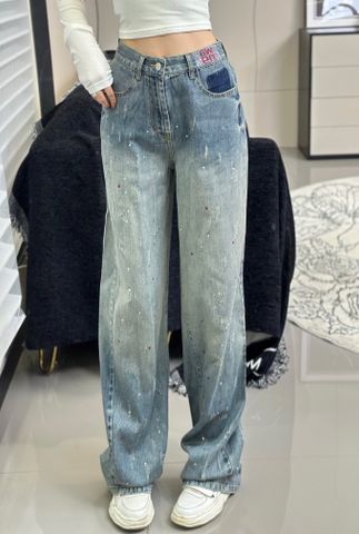 Quần jeans nữ Alexander* Wang* ống xuông SIÊU CẤP