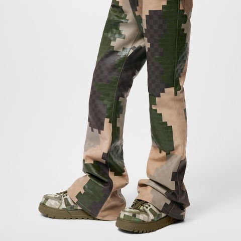 Sneaker L*V nam nữ hoạ tiết Varro xanh lá cây quân đội đế cao 4,5cm kiểu và màu độc lạ VIP 1:1