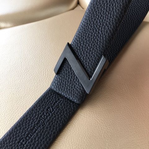 Belt nam zegna 3,8cm da mềm 3 màu mặt