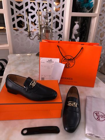 Giày âu Hermes* da bò lỳ mềm cao cấp