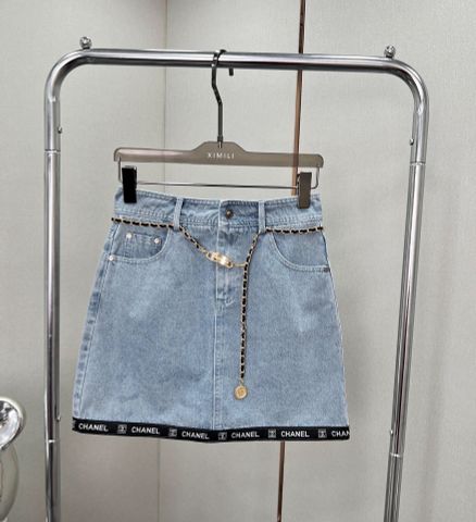 Chân váy jeans chanel* cao cấp