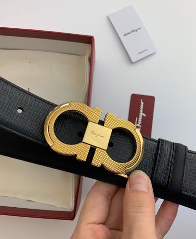 Belt nam SALVATORE* bản 3,5cm dây da nhám đẹp