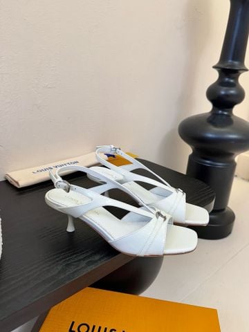 Sandal cao gót L*V  slingback kitten heel