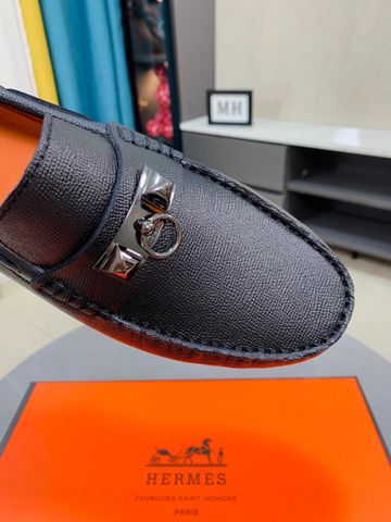 Giày lười Hermes* da nhám