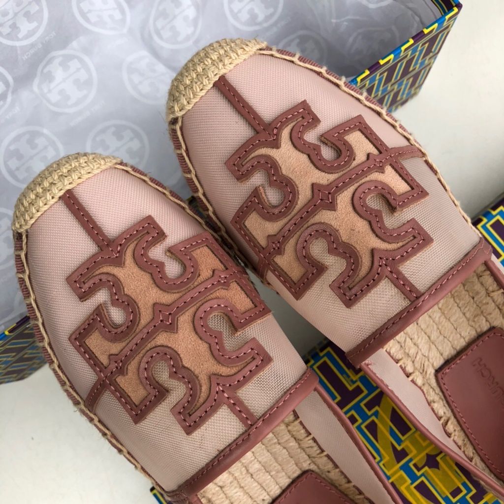 Giày slip on nữ Tory* Burch* đế cói chất lưới pha da kiểu đẹp 1350k h –  lien fashion